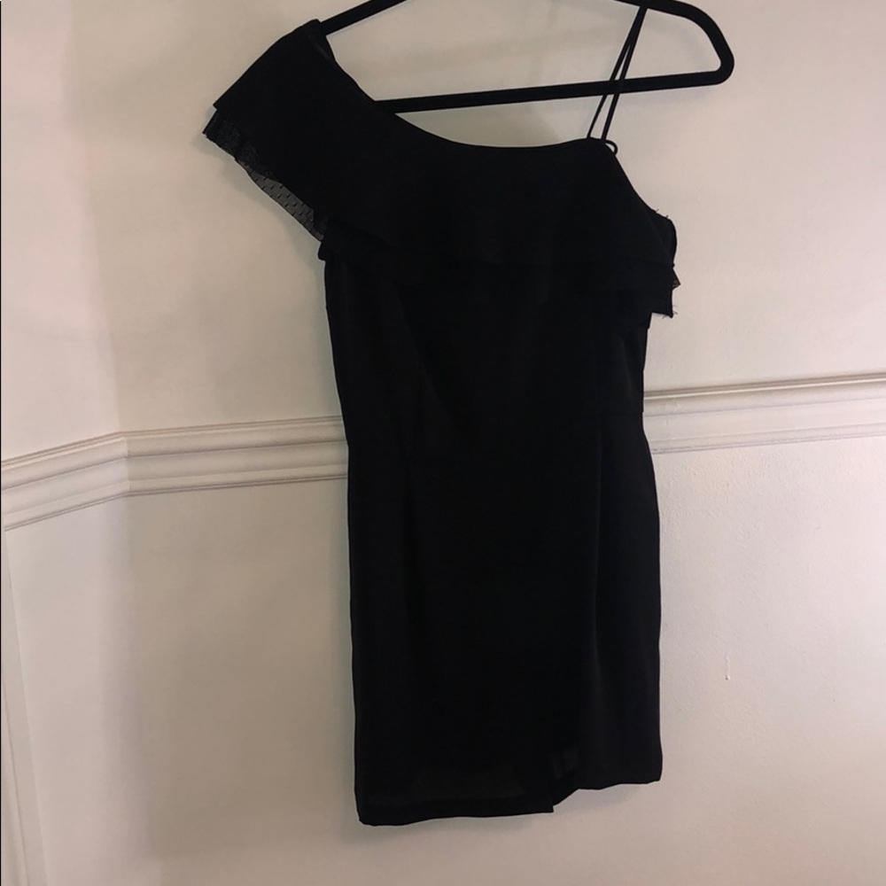 Black chiffon one strap Zara romper